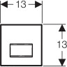 Система управления смывом GEBERIT 116,016.SD.5 для писсуаров SIGMA 50 зеркальное дымчатое стекло